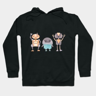 Funny robots Hoodie